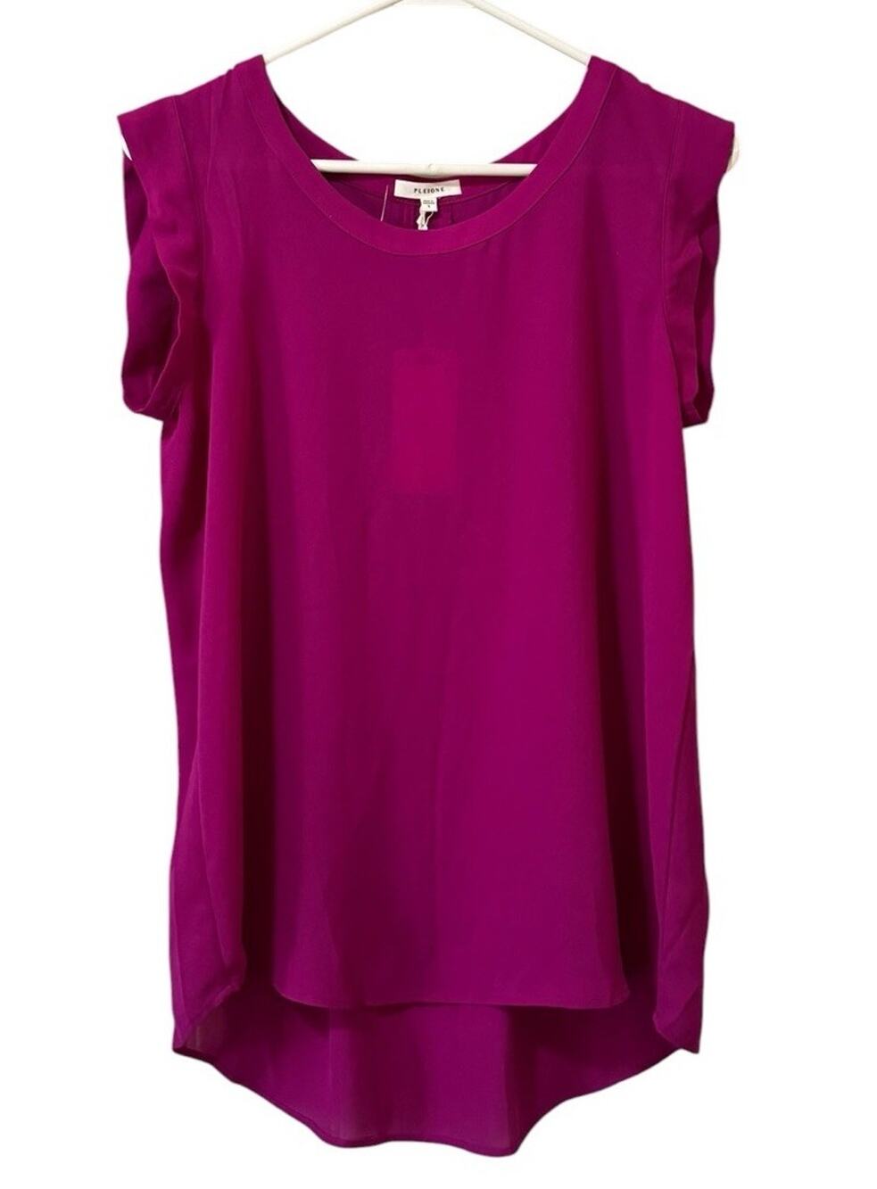 Anthropologie Pleione Women Size Small Lightweight Blouse Short Sleeve City NWT